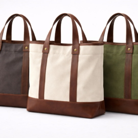 Canvas Leather Bags